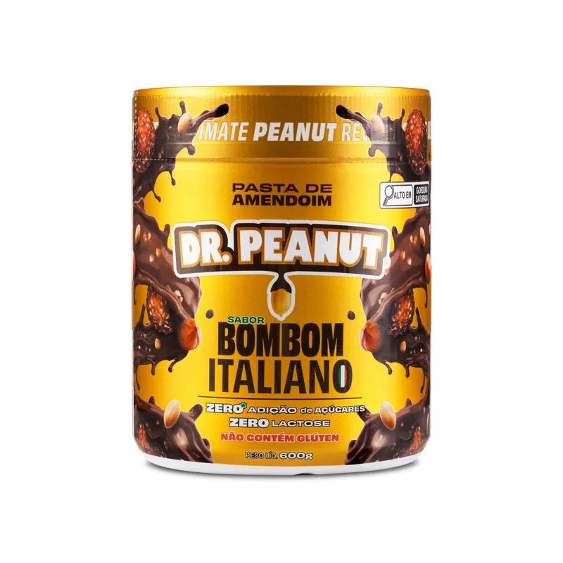 imagem do produto PASTA DE AMENDOIM DR. PEANUT BOMBOM ITALIANO 600G