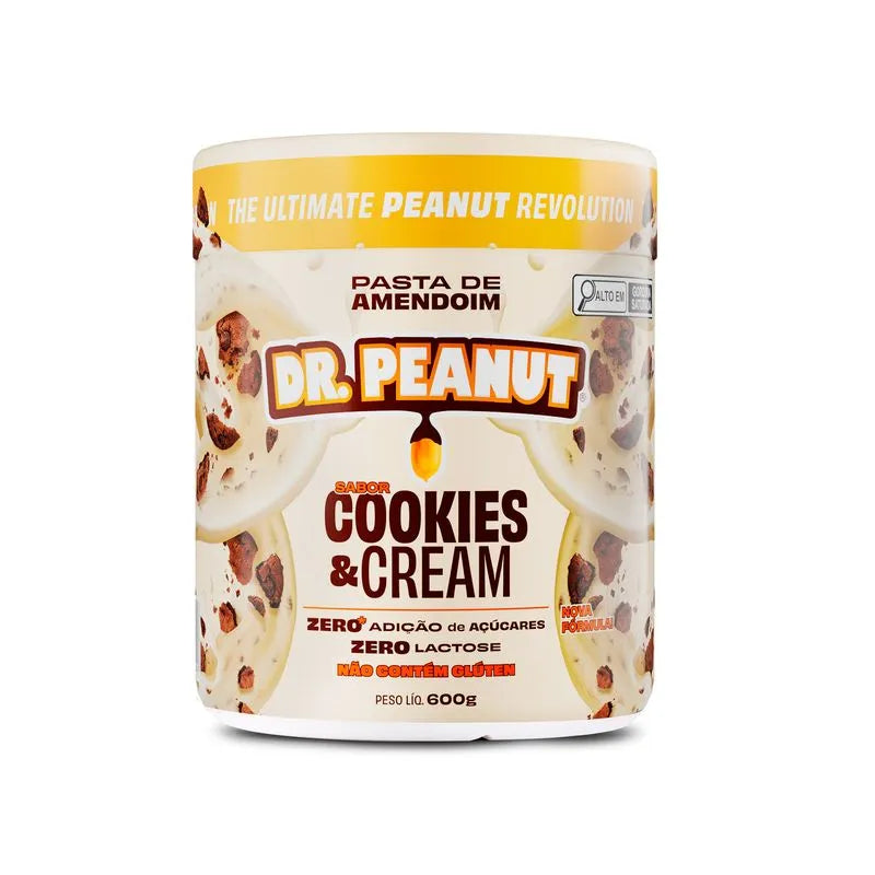 imagem do produto PASTA DE AMENDOIM DR. PEANUT COOKIES & CREAM 600G