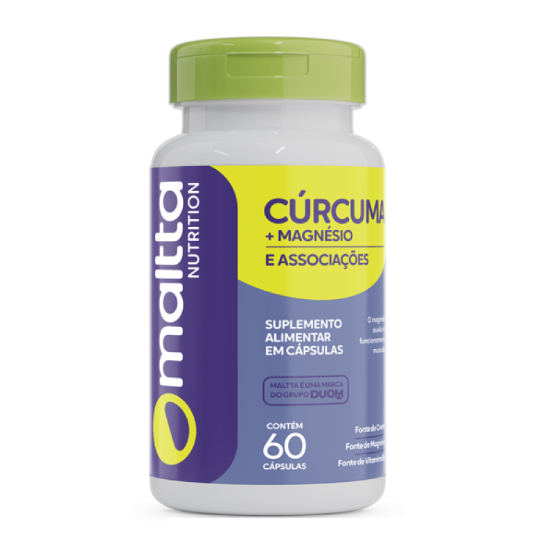 imagem do produto CÚRCUMA + MAGNÉSIO 60CAPS - MALTTA