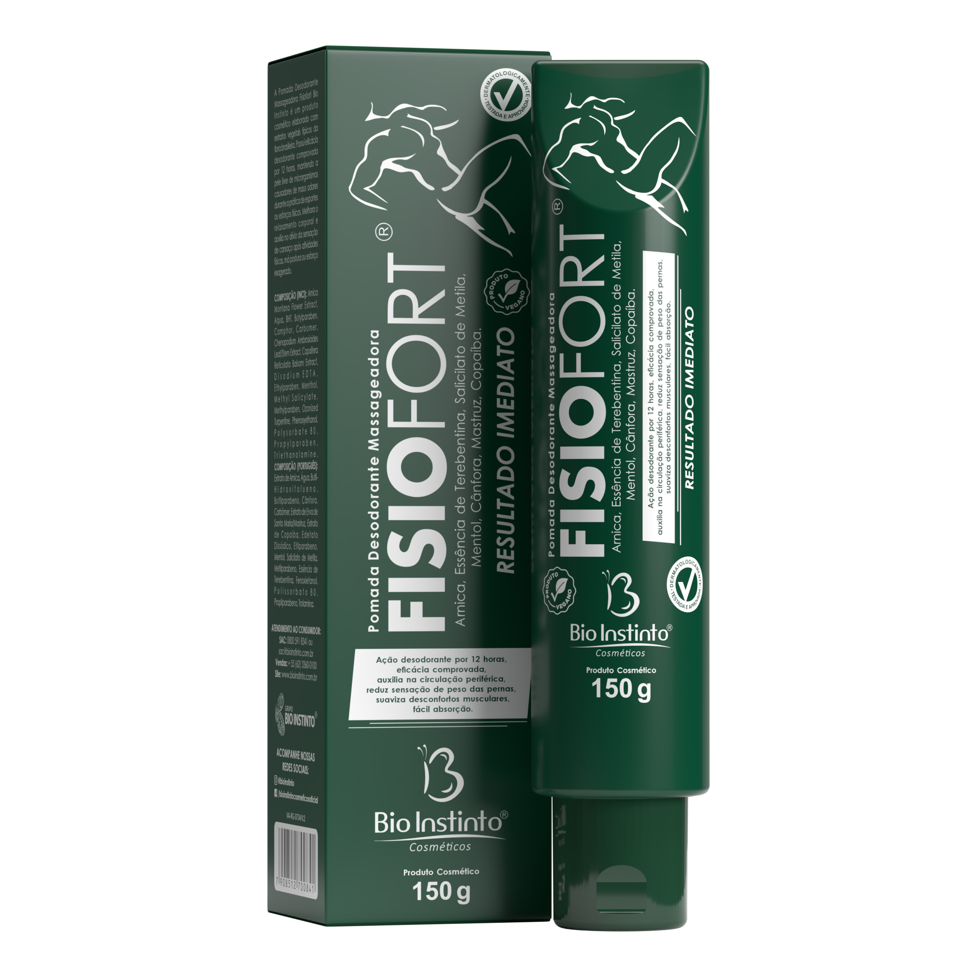 imagem do produto POMADA MASSAG. FISIOFORT 150G - BIO INSTINTO