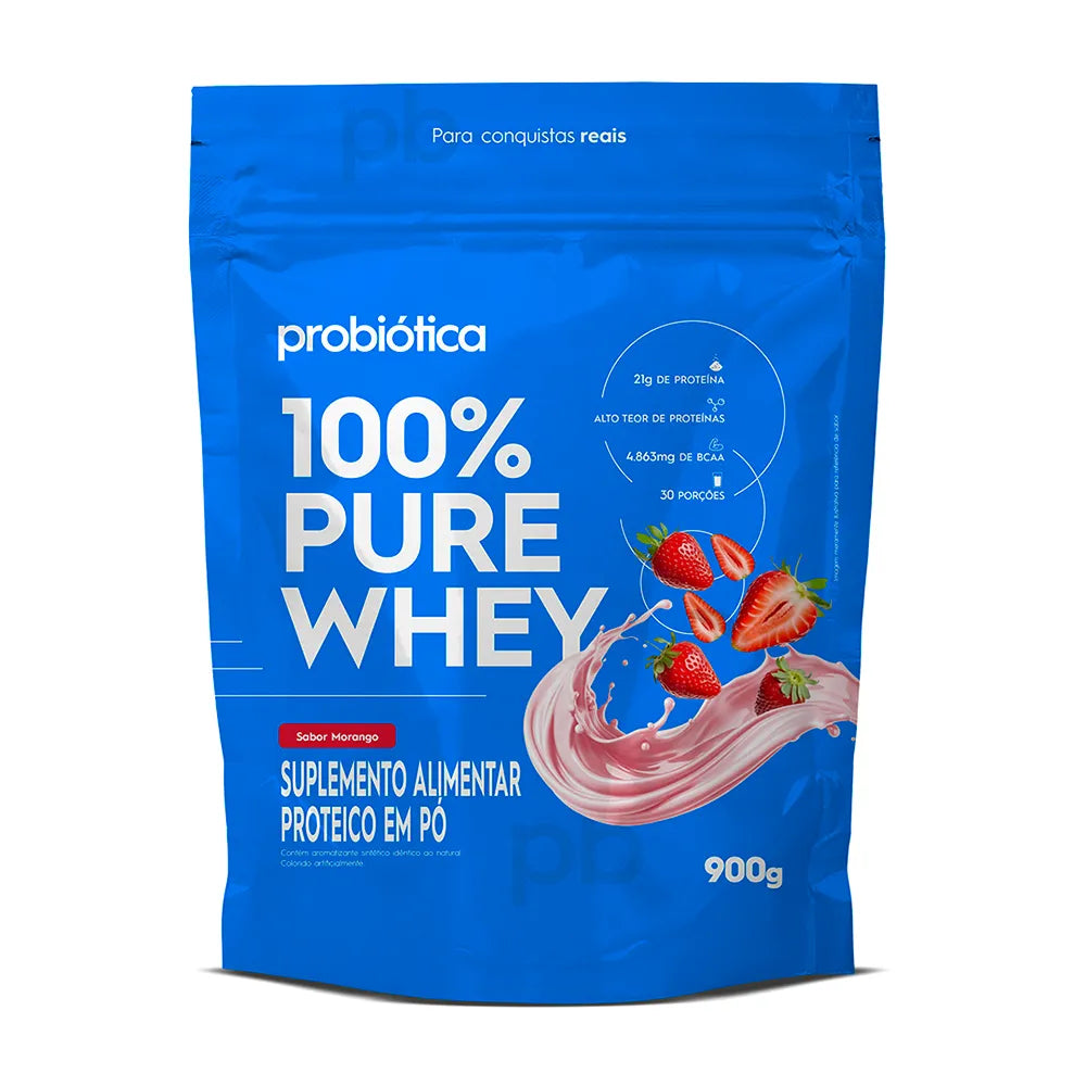 imagem do produto 100% PURE WHEY REFIL 900G PROBIÓTICA