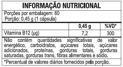 imagem do produto VITAMINA B12 60CAPS - MALTTA