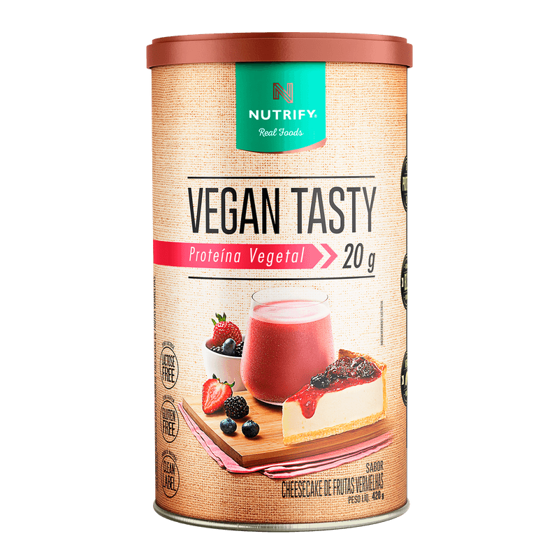 imagem do produto VEGAN TASTY CHEESECAKE FRUTAS VERMELHAS 420G NUTRIFY