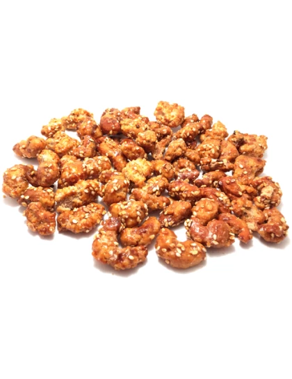 imagem do produto CASTANHA DE CAJU CARAMELIZADA COM GERGELIM