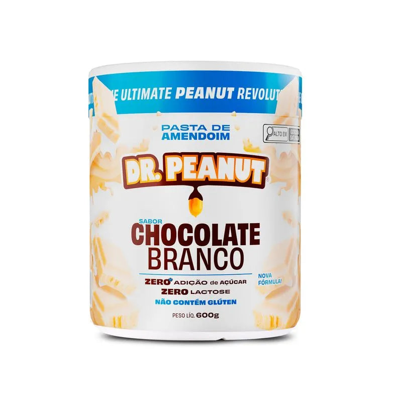imagem do produto PASTA DE AMENDOIM DR. PEANUT CHOCOLATE BRANCO 600G