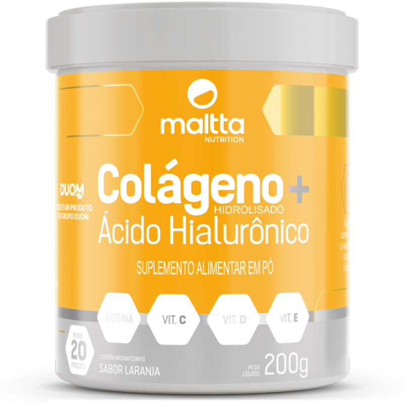 imagem do produto COLÁGENO + ÁCIDO HIALURÔNICO 200G SABOR LARANJA