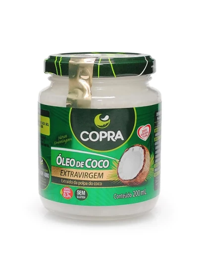 imagem do produto ÓLEO DE COCO EXTRAVIRGEM 200ML - COPRA
