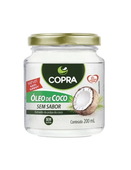imagem do produto ÓLEO DE COCO SEM SABOR 200ML - COPRA