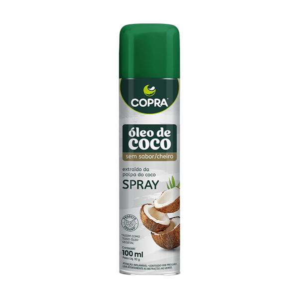 imagem do produto ÓLEO DE COCO SEM SABOR SPRAY 100ML - COPRA