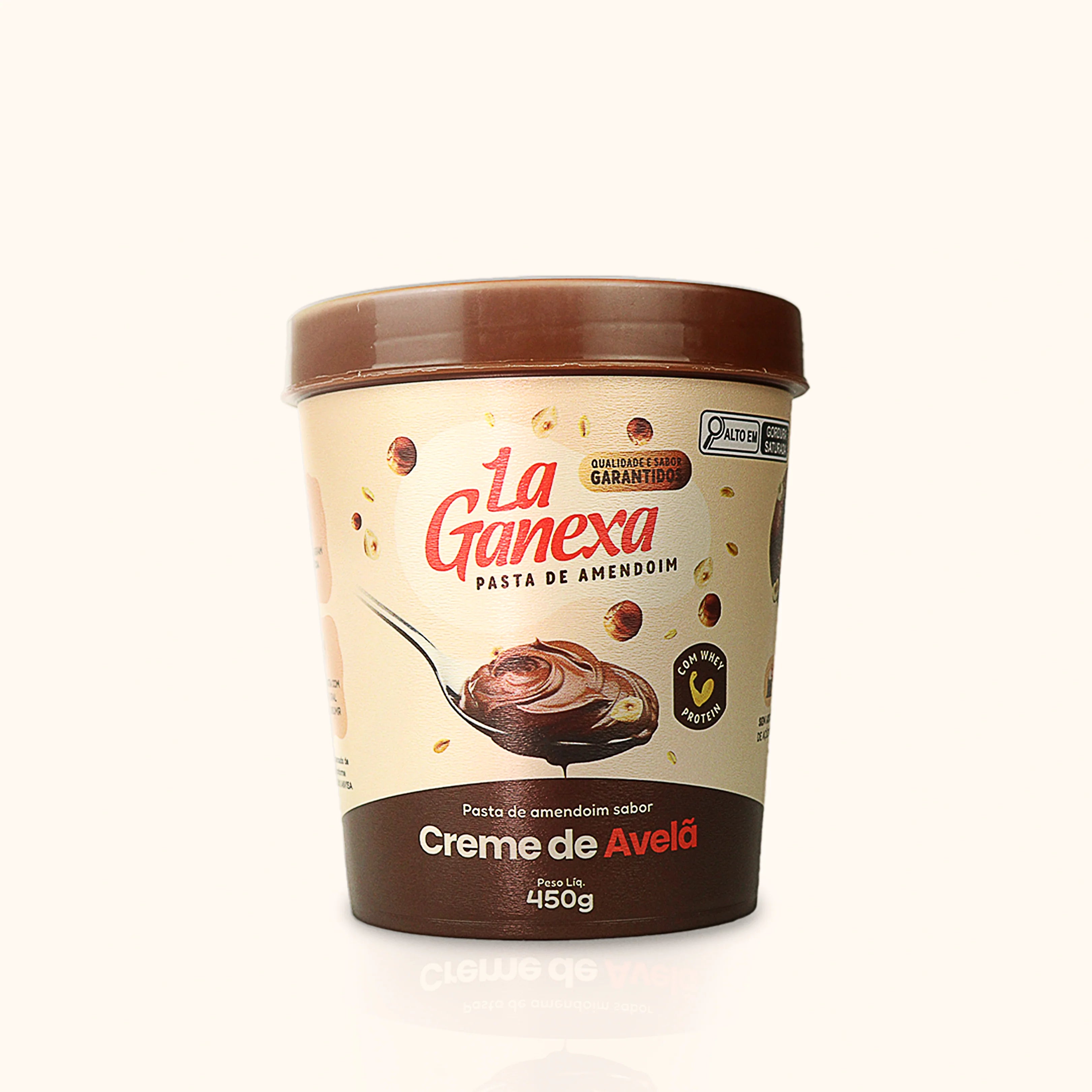 imagem do produto PASTA DE AMENDOIM LA GANEXA CREME DE AVELÃ 450G