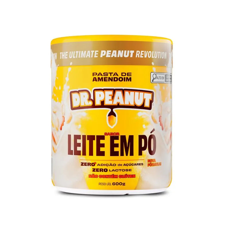 imagem do produto PASTA DE AMENDOIM DR. PEANUT LEITE EM PÓ 600G