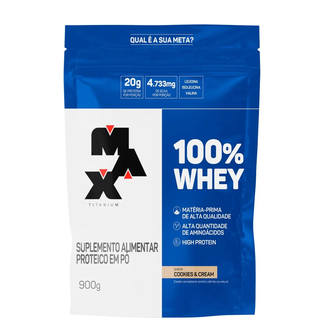 imagem do produto 100% WHEY REFIL 900G MAX TITANIUM