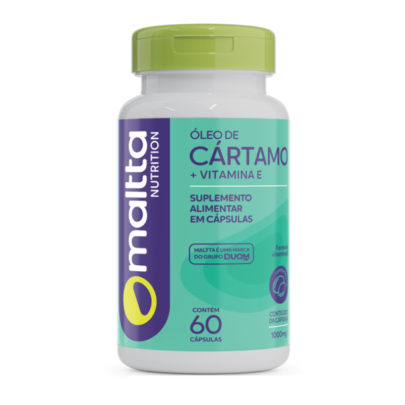 imagem do produto ÓLEO DE CÁRTAMO COM VITAMINA E 60CAPS - MALTTA