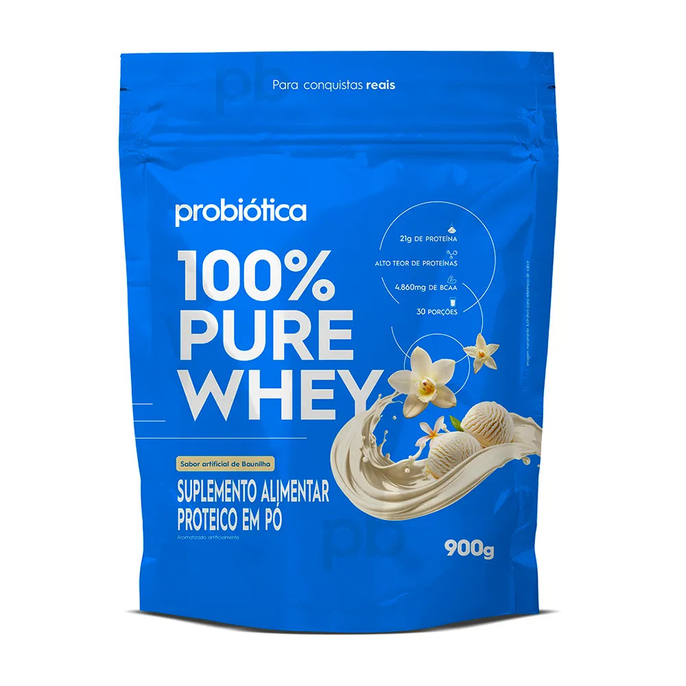 imagem do produto 100% PURE WHEY REFIL 900G PROBIÓTICA