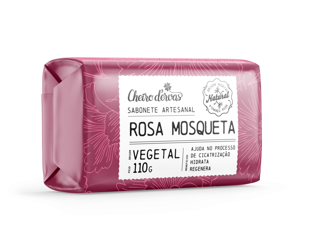 imagem do produto SABONETE DE ROSA MOSQUETA 110G - CHEIRO D'ERVAS