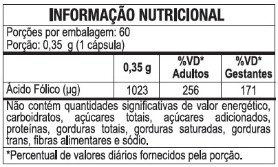 imagem do produto ÁCIDO FÓLICO 60CAPS - MALTTA