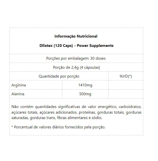 imagem do produto DILATEX 120CAPS - POWER SUPLEMENTS