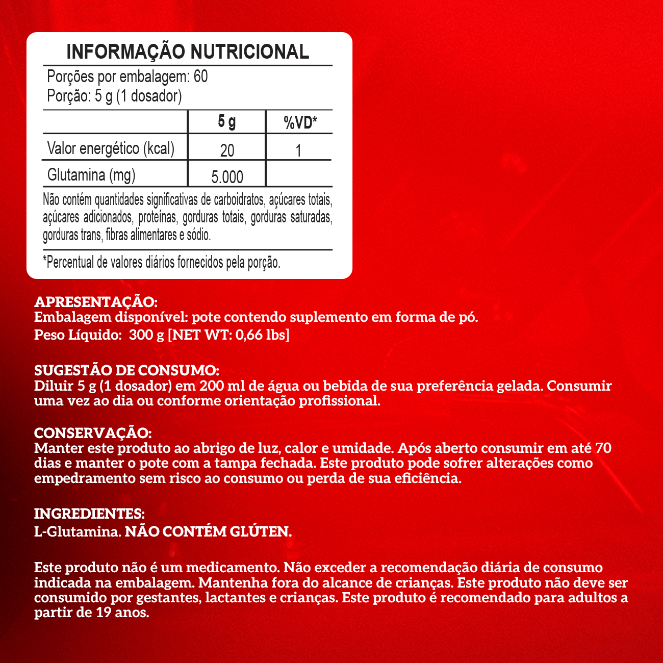 imagem do produto GLUTAMINA 300G INTEGRALMÉDICA