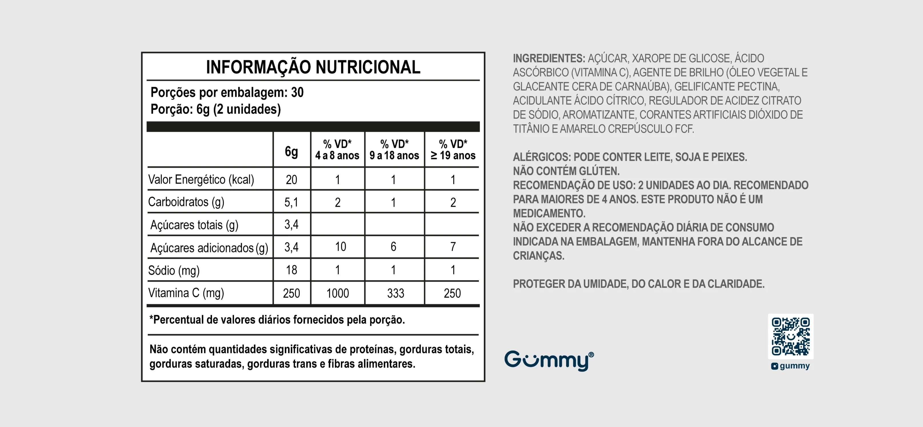 imagem do produto GUMMY VITAMINA C TANGERINA 30 GOMAS