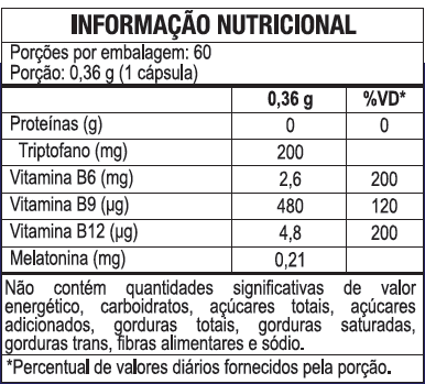 imagem do produto MELATONINA + TRIPTOFANO 60CAPS - MALTTA