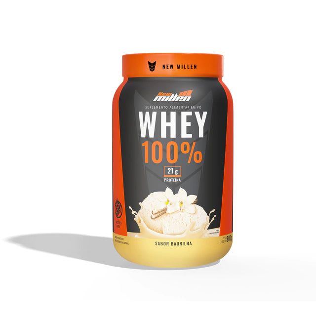 imagem do produto WHEY 100% POTE 900G - NEW MILLEN