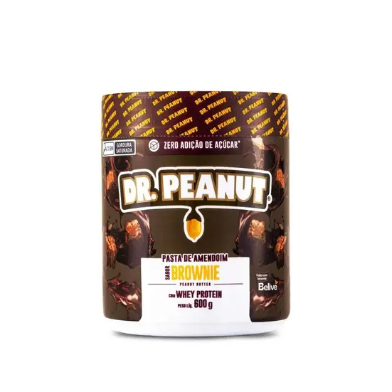 imagem do produto PASTA DE AMENDOIM DR. PEANUT BROWNIE 600G
